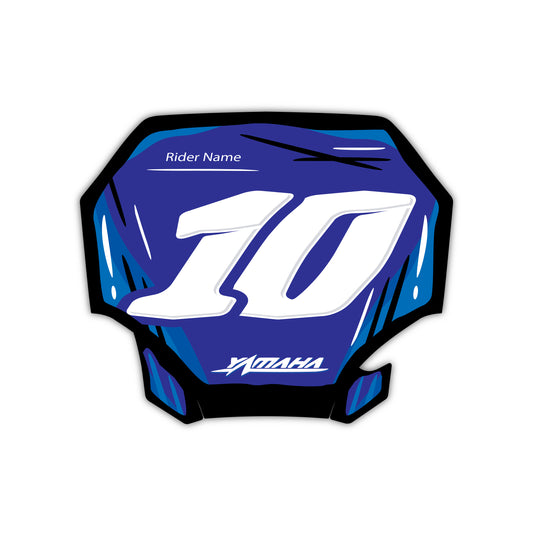 Calgary Yamaha Front Number Plate blue for Yamaha YZF YZ 250 F YZ 450 F YZ 250 FX YZ 450 FX Front Number Board Bolt-On Plastic & Graphics Kit