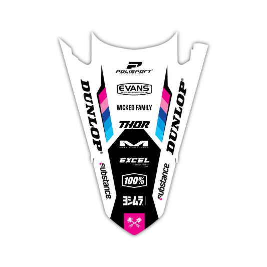 Rear Fender Graphics Kit - Fits Yamaha YZ125, YZ250, YZ250F, YZ450F, WR250F, WR450F