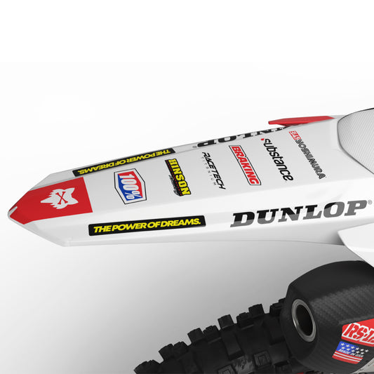 Cleveland Honda CRF 250 300 450 R RX RXW L Enduro Rear Mudguard Fender Bolt-On Plastic & Graphics Kit