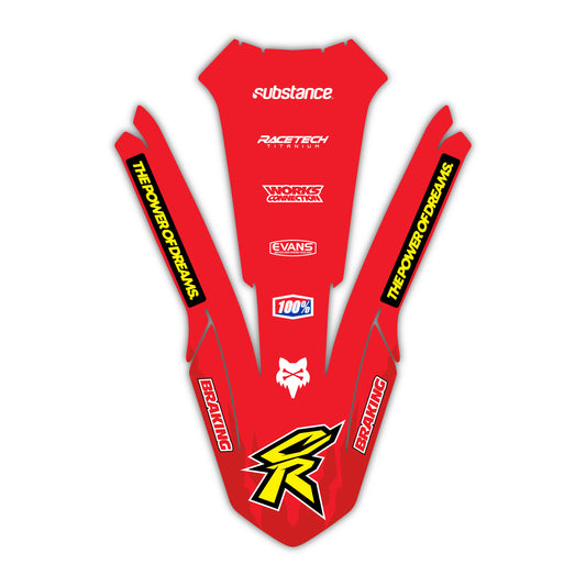 Cleveland Honda CRF 250 300 450 R RX RXW L Enduro Front Mudguard Fender Bolt-On Plastic & Graphics Kit