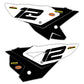 Side Number Plate Graphics Kit - Fits Honda CRF250R, CRF450R, CRF450RX, CR125, CR250