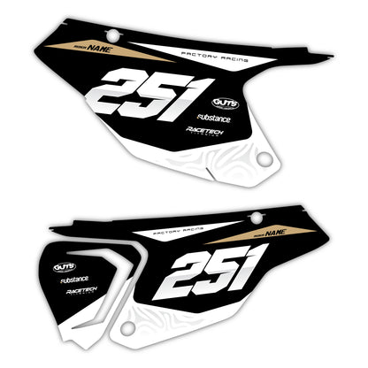 Side Number Plate Graphics Kit - Fits Triumph TF 250-X, TF 450-X