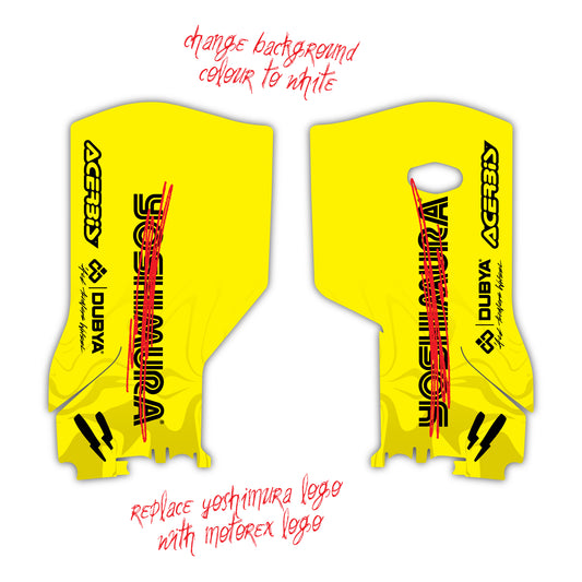Customised Lower Fork Guards Graphics