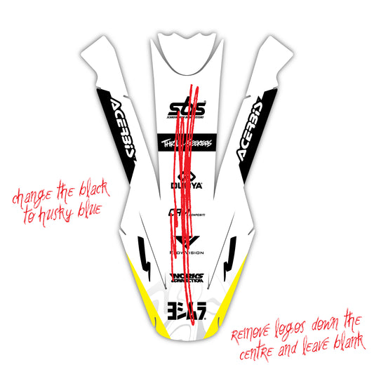 Customised Front Fender Mudguard Graphics
