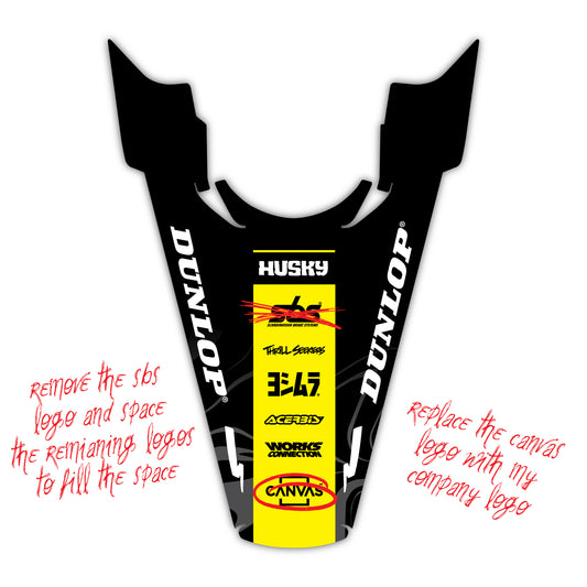 Customised Rear Fender Mudguard Graphics