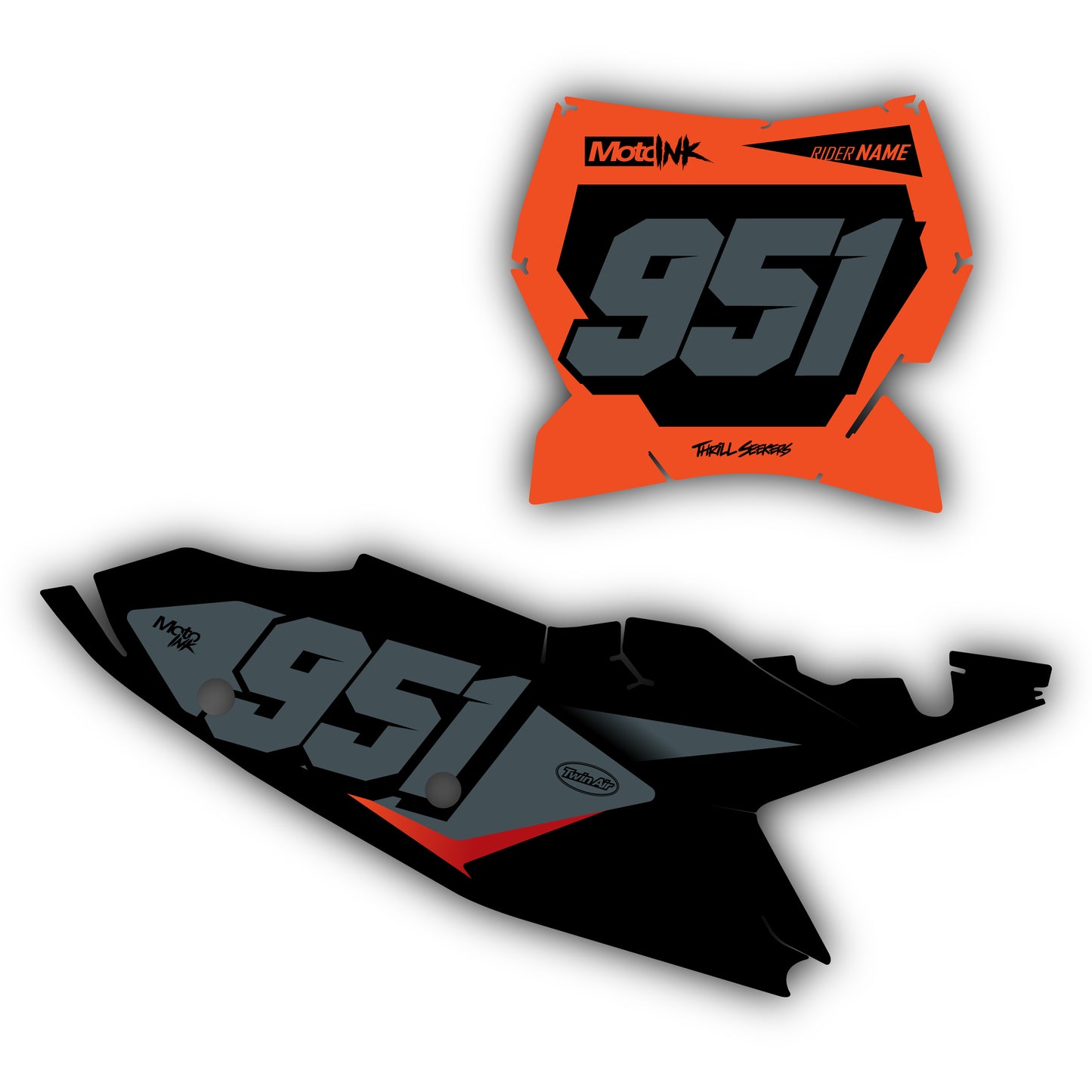 KTM Dark Matter Graphics Kit - SX50 SX65 SX85 SX SXF EXC XC EXCF Six Days 125