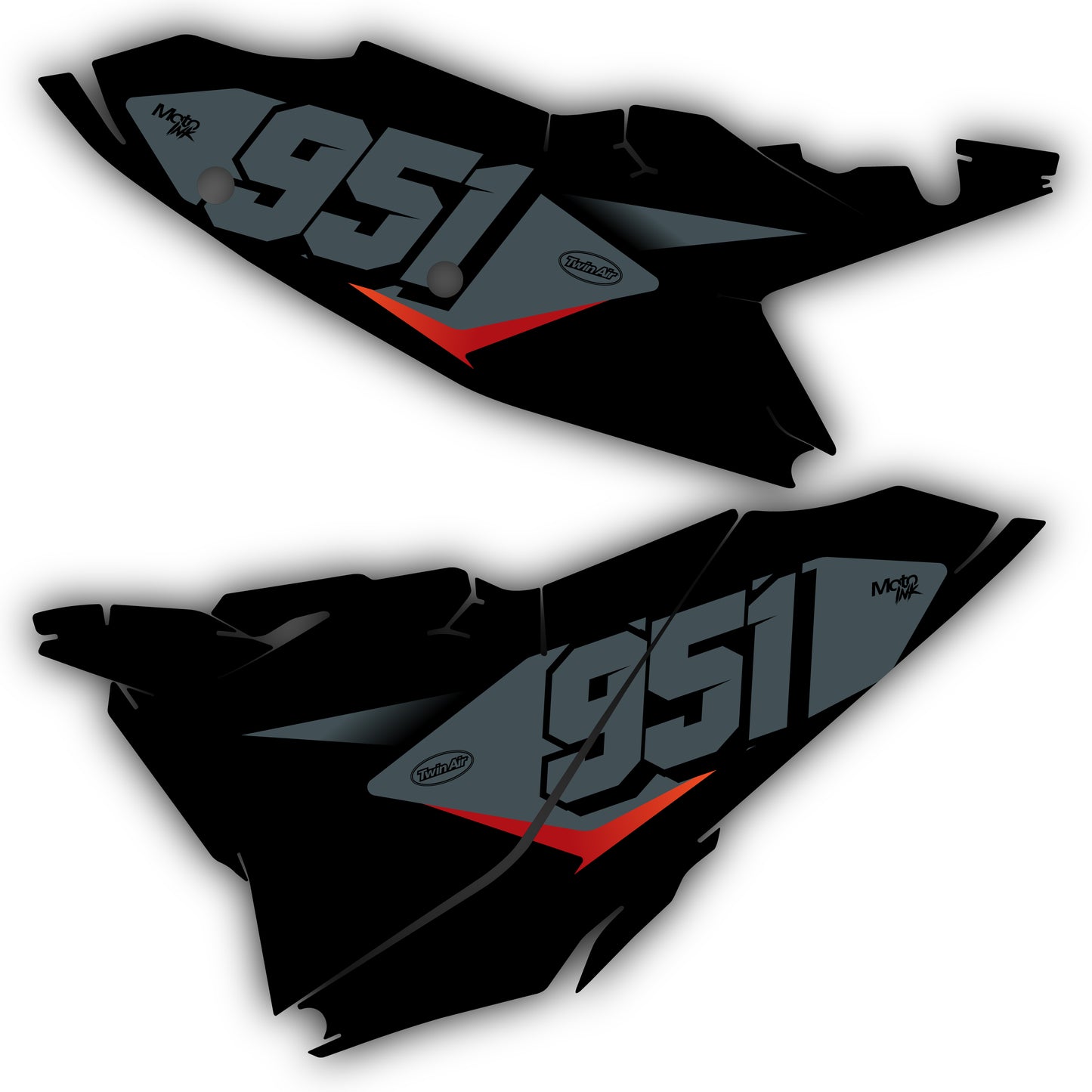 Side Number Plate Graphics Kit - Fits KTM SX50, SX65, SX85, 125 SX, 250 SX-F, 350 SX-F, 450 SX-F, 250 EXC-F, 300 EXC, 500 EXC-F