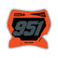 Front Number Plate Graphics Kit - Fits KTM SX50, SX65, SX85, 125 SX, 250 SX-F, 350 SX-F, 450 SX-F, 250 EXC-F, 300 EXC, 500 EXC-F