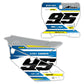 Front & Side Number Plate Graphics Kit - Fits Husqvarna TC 85, TC 125, FC 250, FC 350, FC 450, TE 300, FE 250, FE 350, FE 501