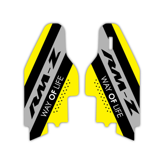 Lower Fork Guard Graphics Kit - Fits Suzuki RM85, RM125, RM250, RM-Z250, RM-Z450