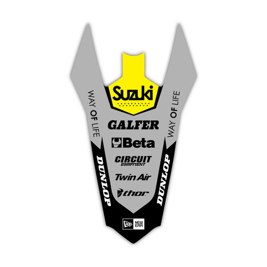 Rear Fender Graphics Kit - Fits Suzuki RM85, RM125, RM250, RM-Z250, RM-Z450