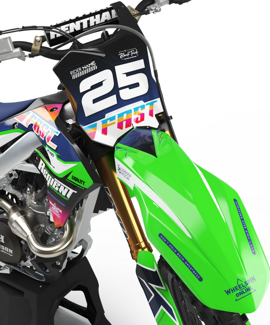 Kawasaki Fastaf Graphics Kit -  KX65 KX85 KLX110 KX125 KX250 KX250F KX450F