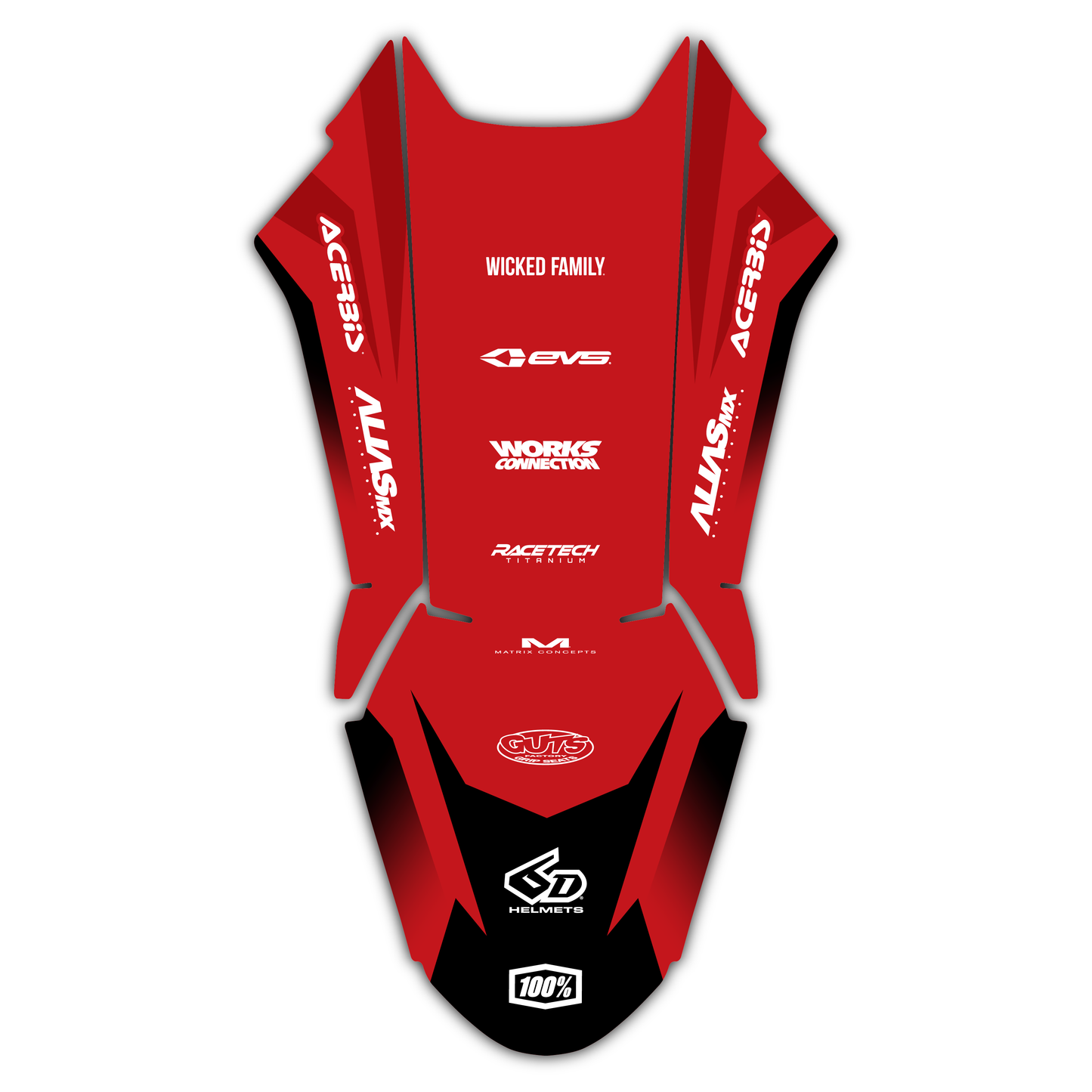 Front Fender Graphics Kit - Fits Ducati Desmo 250 MX 450 MX