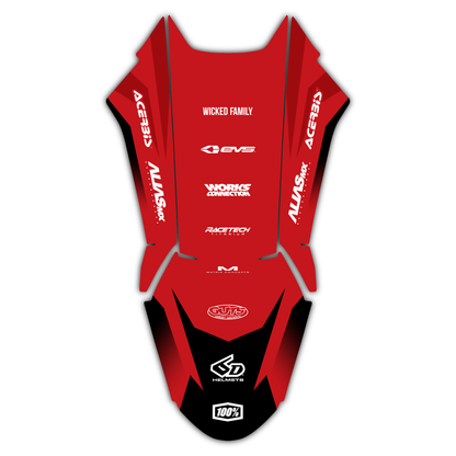 Front Fender Graphics Kit - Fits Ducati Desmo 250 MX 450 MX