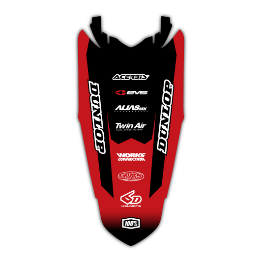 Rear Fender Graphics Kit - Fits Ducati Desmo 250 MX 450 MX