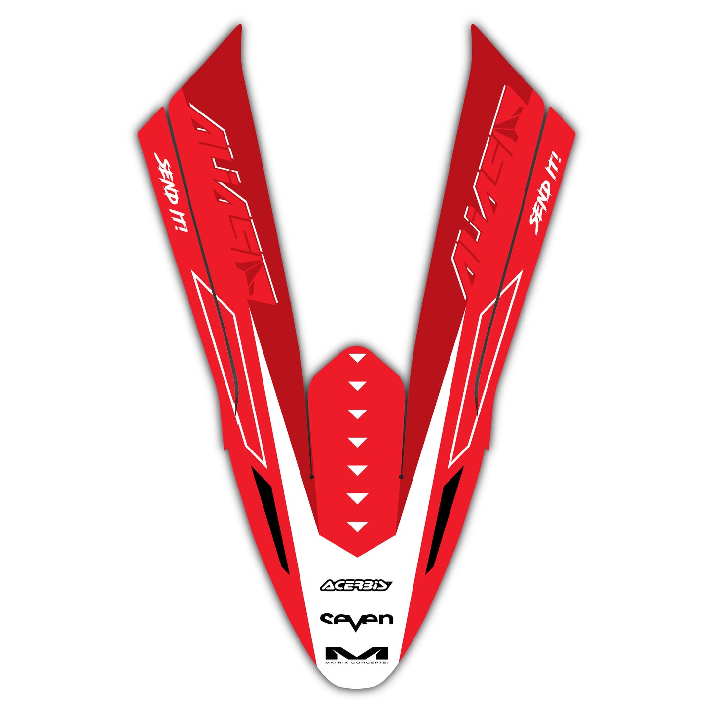 Front Fender Graphics Kit - Fits Stark Future Stark VARG Electric Motocross Bike