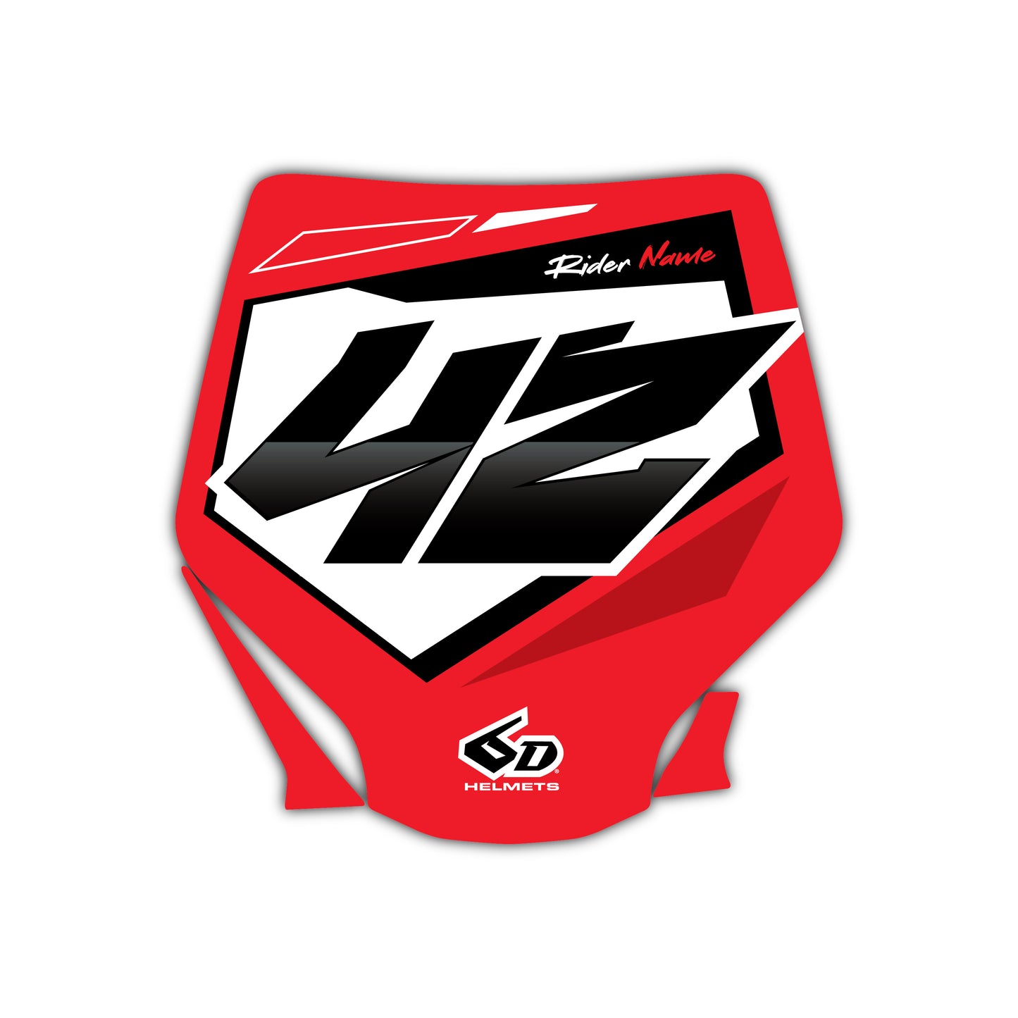 Front Number Plate Graphics Kit - Fits Stark Future Stark VARG Electric Motocross Bike