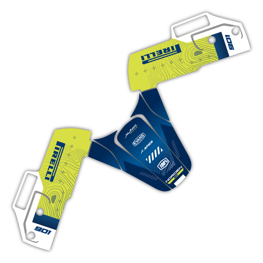 Lower Fork Guard Front Fender Mudguard Graphics Kit - Fits Husqvarna Norden 901