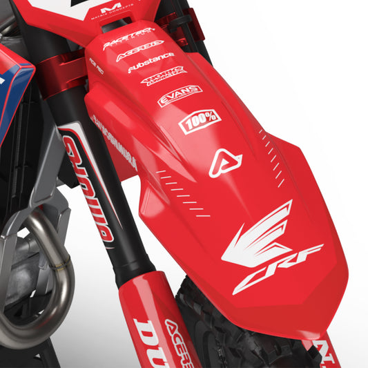 Hamamatsu Honda CRF 250 300 450 R RX RXW L Enduro Front Mudguard Fender Bolt-On Plastic & Graphics Kit