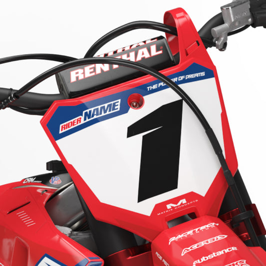 Hamamatsu Honda CRF 250 300 450 R RX RXW L Enduro Front Number Board Bolt-On Plastic & Graphics Kit