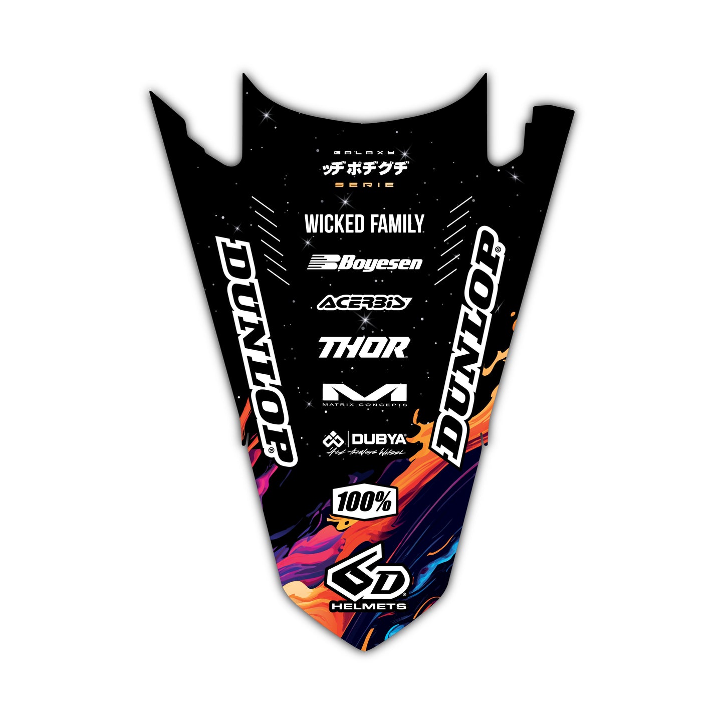 Rear Fender Graphics Kit - Fits Yamaha YZ125, YZ250, YZ250F, YZ450F, WR250F, WR450F