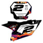 Front & Side Number Plate Graphics Kit - Fits Yamaha YZ125, YZ250, YZ250F, YZ450F, WR250F, WR450F