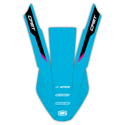 Upper Front Fender Mudguard Graphics Kit - Fits CF Moto 450 MT 2024-2025