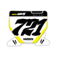 Front Number Plate Graphics Kit - Fits Husqvarna TC 85, TC 125, FC 250, FC 350, FC 450, TE 300, FE 250, FE 350, FE 501