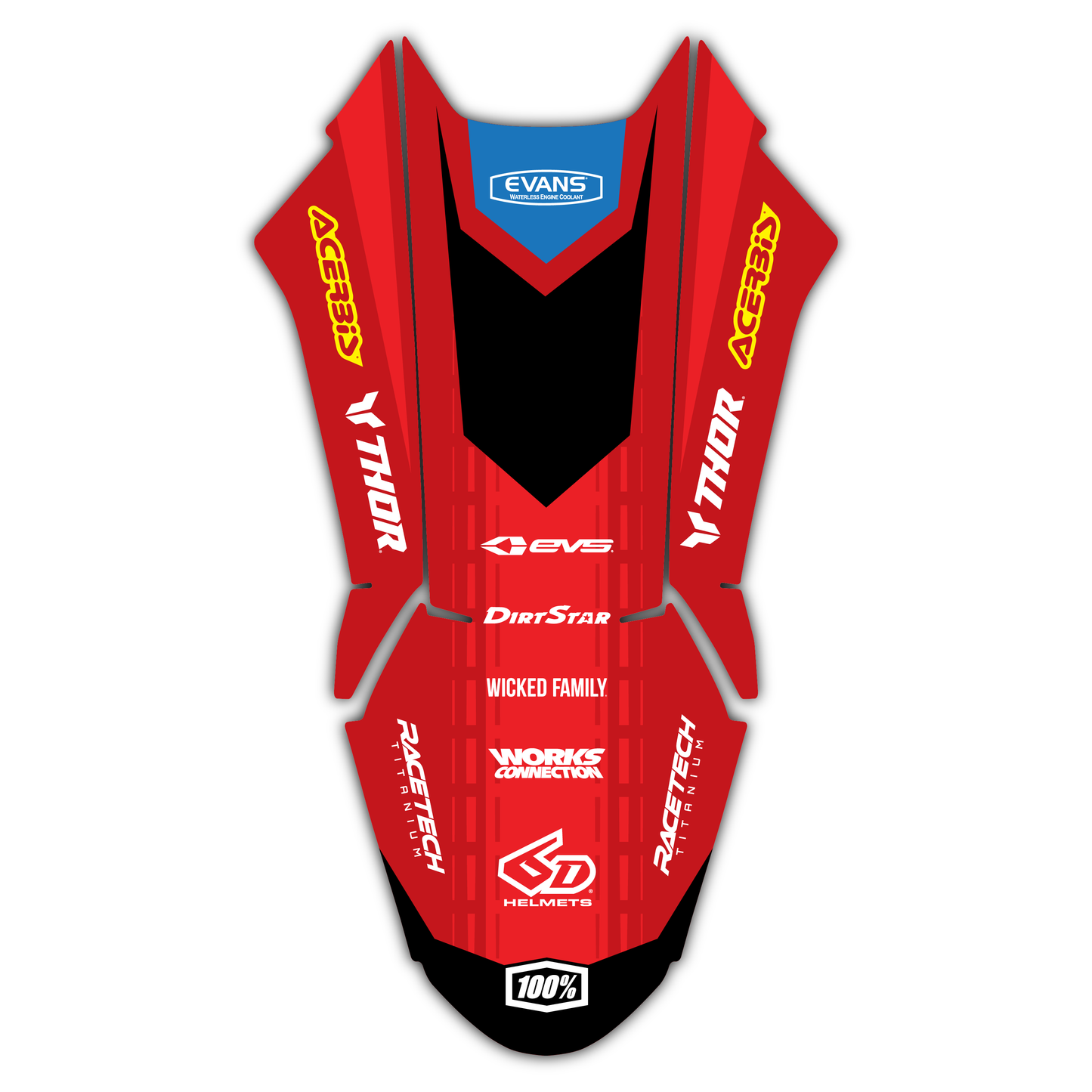 Front Fender Graphics Kit - Fits Ducati Desmo 250 MX 450 MX