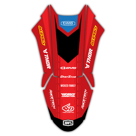 Front Fender Graphics Kit - Fits Ducati Desmo 250 MX 450 MX