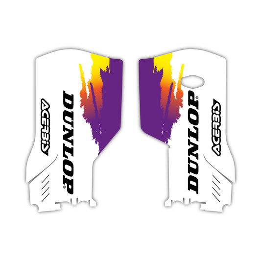 Lower Fork Guard Graphics Kit - Fits KTM SX50, SX65, SX85, 125 SX, 250 SX-F, 350 SX-F, 450 SX-F, 250 EXC-F, 300 EXC, 500 EXC-F