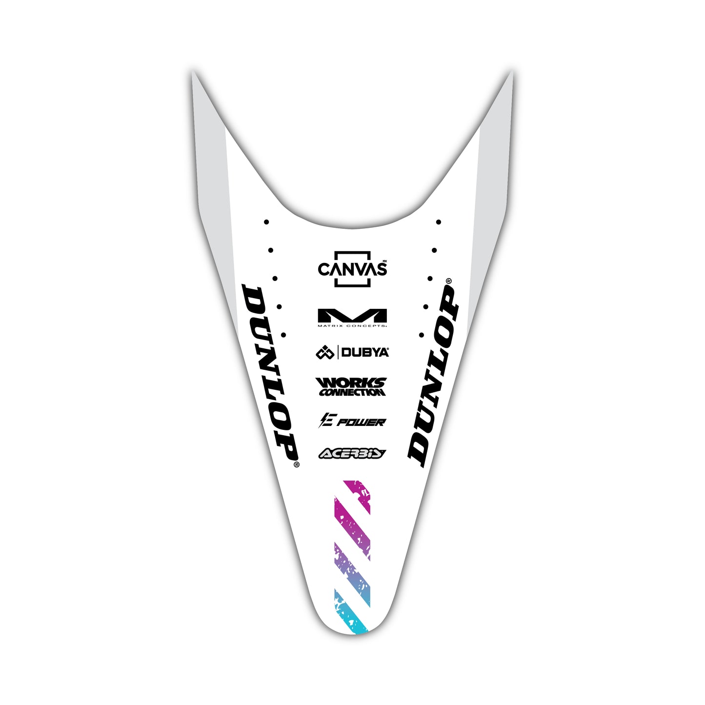 Rear Fender Graphics Kit - Fits Stark Future Stark VARG Electric Motocross Bike