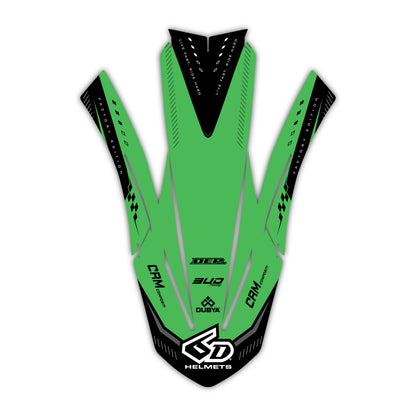 Kawasaki 2018-26 Front Fender Mudguard Plastic & Graphics Bolt-On kit - KX 250 F - KX 450 F - KX 250 X - KX 450 XC - KX 300 - KX 450 X