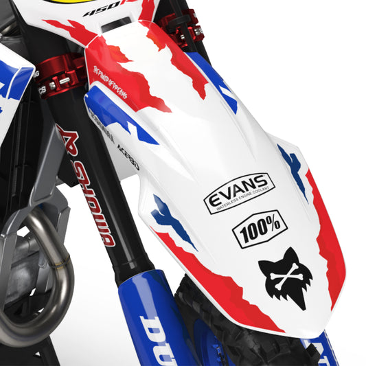 Kashiwa Honda CRF 250 300 450 R RX RXW L Enduro Front Mudguard Fender Bolt-On Plastic & Graphics Kit