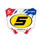 Front Number Plate Graphics Kit - Fits Honda CRF250R, CRF450R, CRF450RX, CR125, CR250