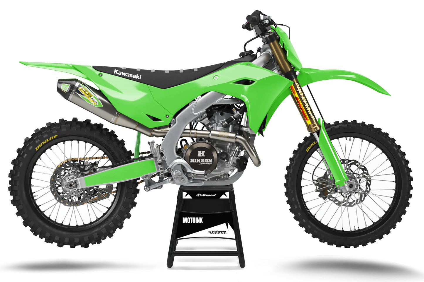 Kawasaki Factory Style Custom Designed Graphics