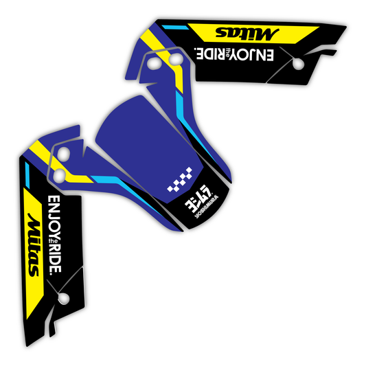 Lower Fork Guard & Front Fender Mudguard Graphics Kit - Fits Yamaha Tenere 700 2019-2024