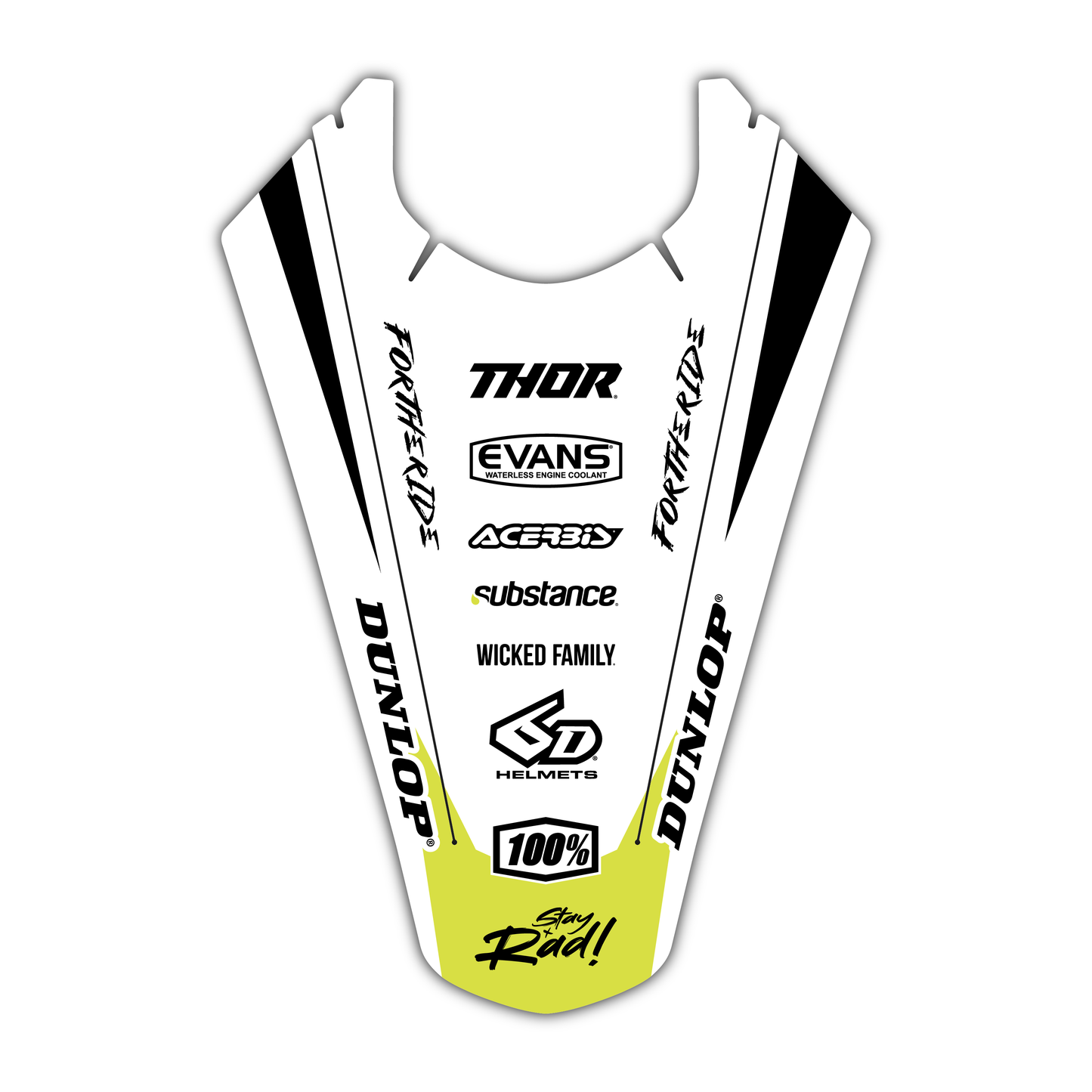 Rear Fender Graphics Kit - Fits Triumph TF 250-X, TF 450-X