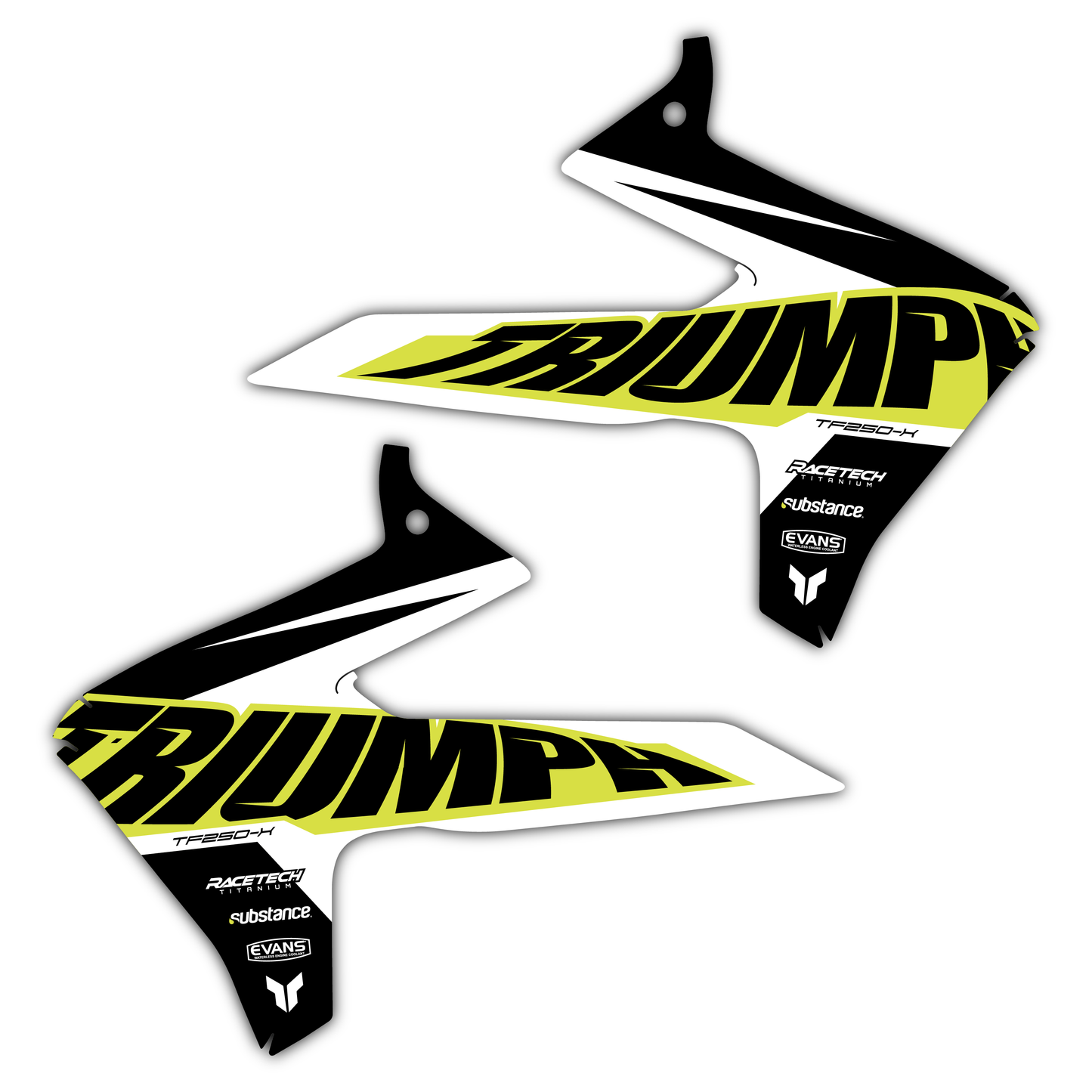 Radiator Shroud Graphics Kit - Fits Triumph TF 250-X, TF 450-X