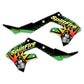 Radiator Shroud Graphics Kit - Fits Kawasaki KX65, KX85, KX250, KX250F, KX450F, KX450X
