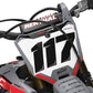 Leipzig Honda CRF 250 300 450 R RX RXW L Enduro Front Number Board Bolt-On Plastic & Graphics Kit