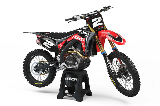 Honda Lightening v4 Graphics Kit - CRF50 CRF110 CR125 CR250 CRF250r CRF450r CRF450RL CRF450RX CRF300L
