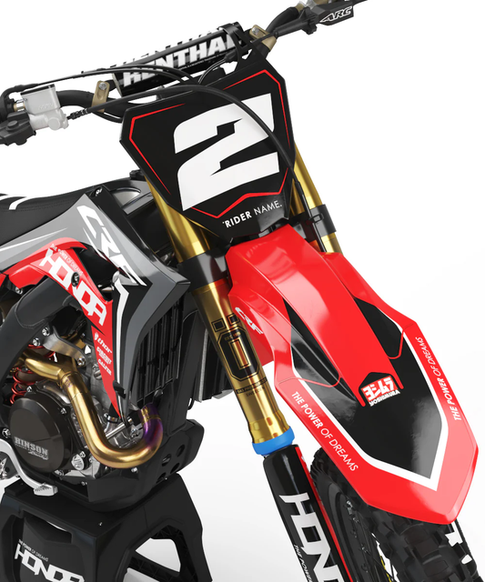Honda Lightening v4 Graphics Kit - CRF50 CRF110 CR125 CR250 CRF250r CRF450r CRF450RL CRF450RX CRF300L