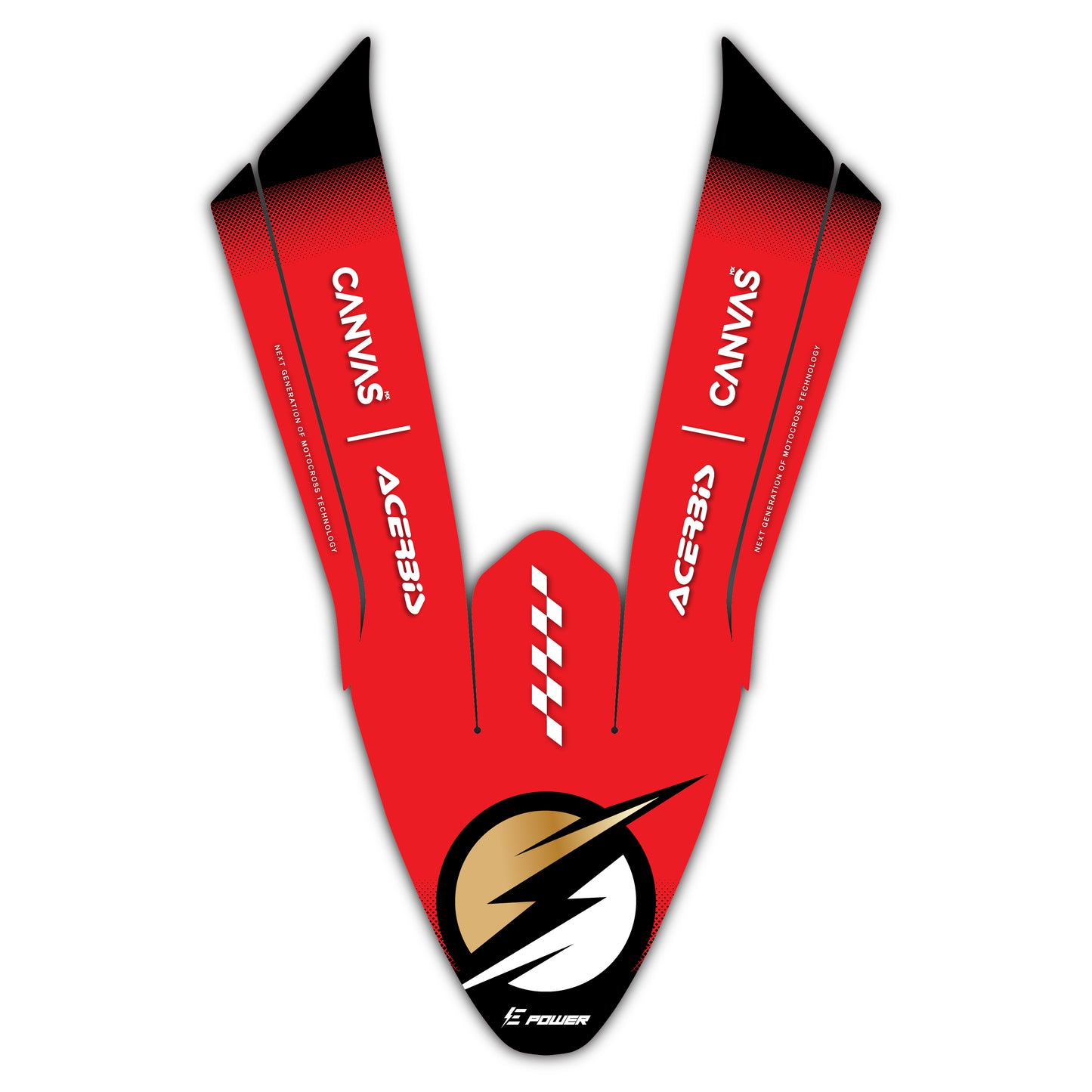 Front Fender Graphics Kit - Fits Stark Future Stark VARG Electric Motocross Bike