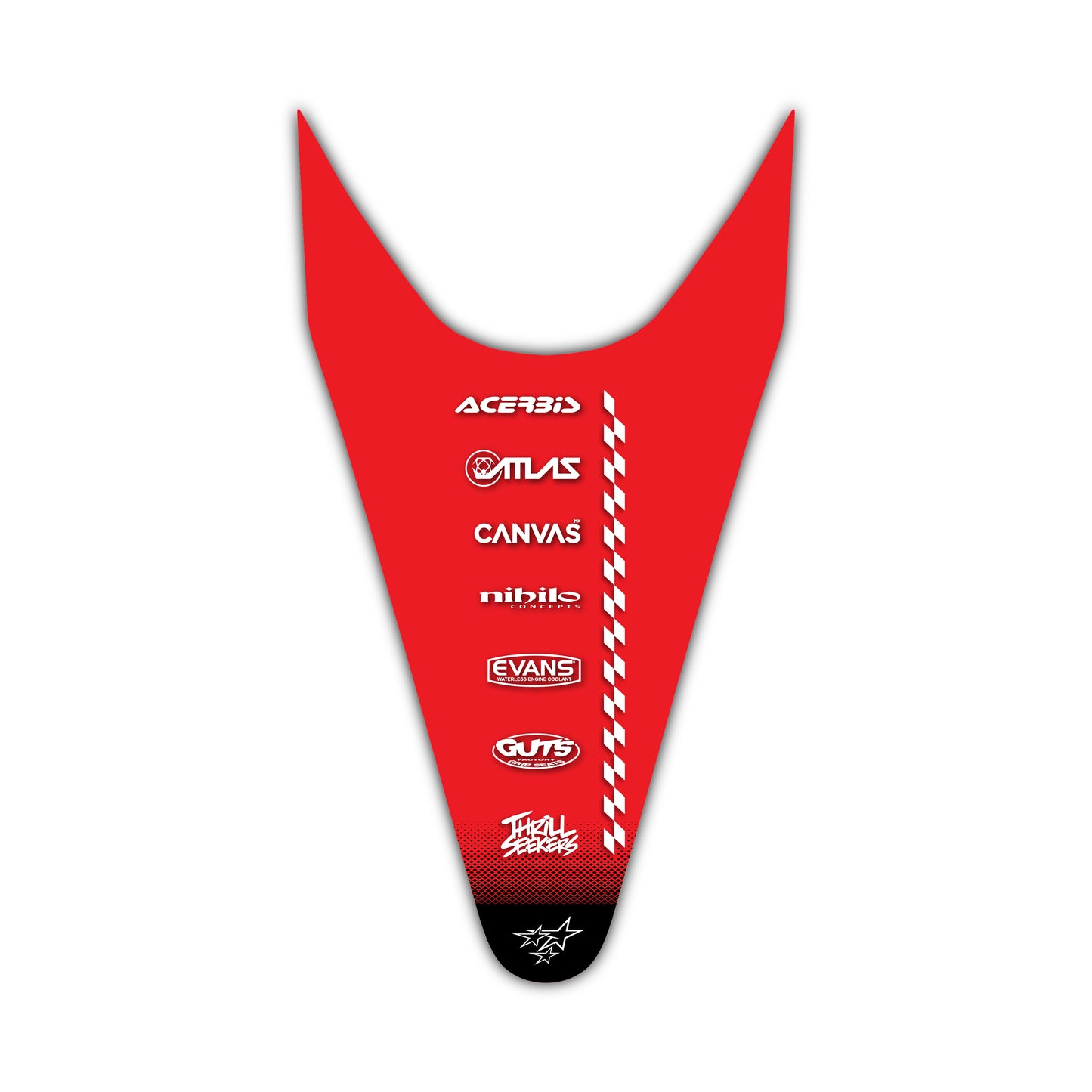 Rear Fender Graphics Kit - Fits Stark Future Stark VARG Electric Motocross Bike