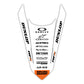 Rear Fender Graphics Kit - Fits KTM SX50, SX65, SX85, 125 SX, 250 SX-F, 350 SX-F, 450 SX-F, 250 EXC-F, 300 EXC, 500 EXC-F