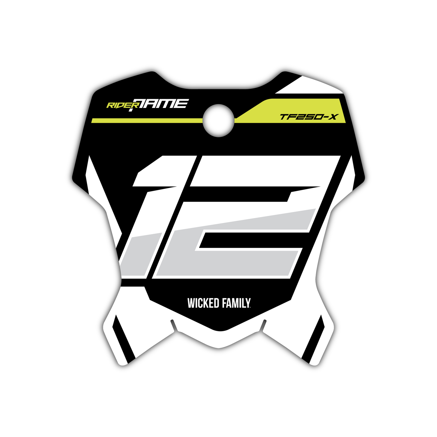 Front Number Plate Graphics Kit - Fits Triumph TF 250-X, TF 450-X