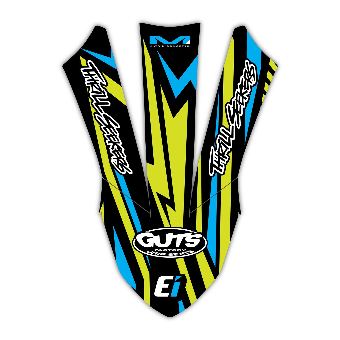 Front Fender Graphics Kit - Fits Yamaha YZ125, YZ250, YZ250F, YZ450F, WR250F, WR450F