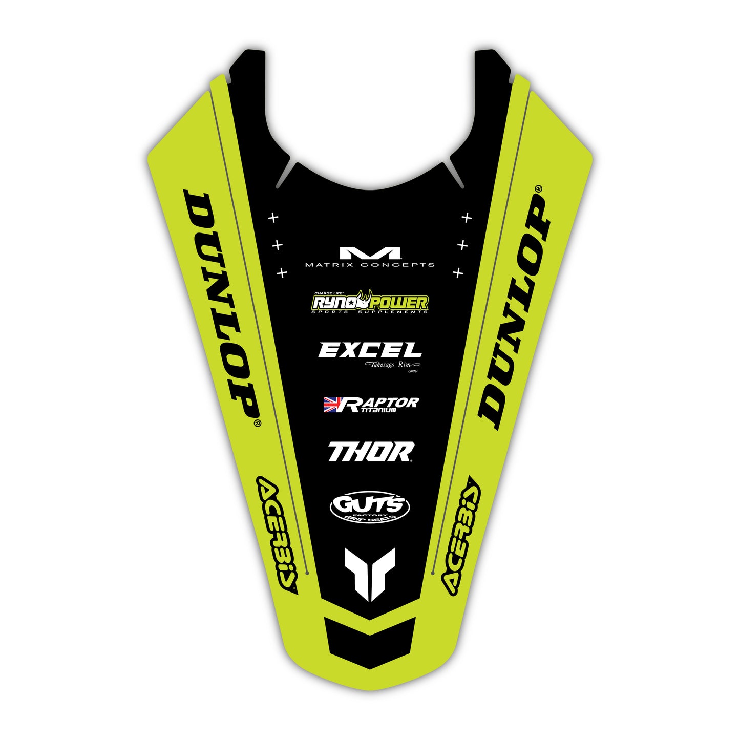 Rear Fender Graphics Kit - Fits Triumph TF 250-X, TF 450-X