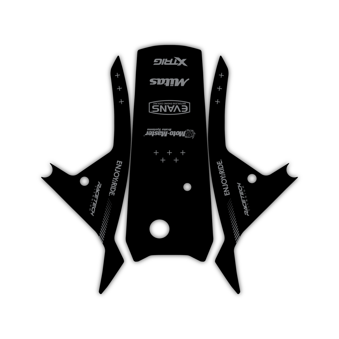 Lower Fork Guard & Lower Front Fender Mudguard Graphics Kit - Fits Yamaha Tenere 700 2025 Adventure & Rally Models